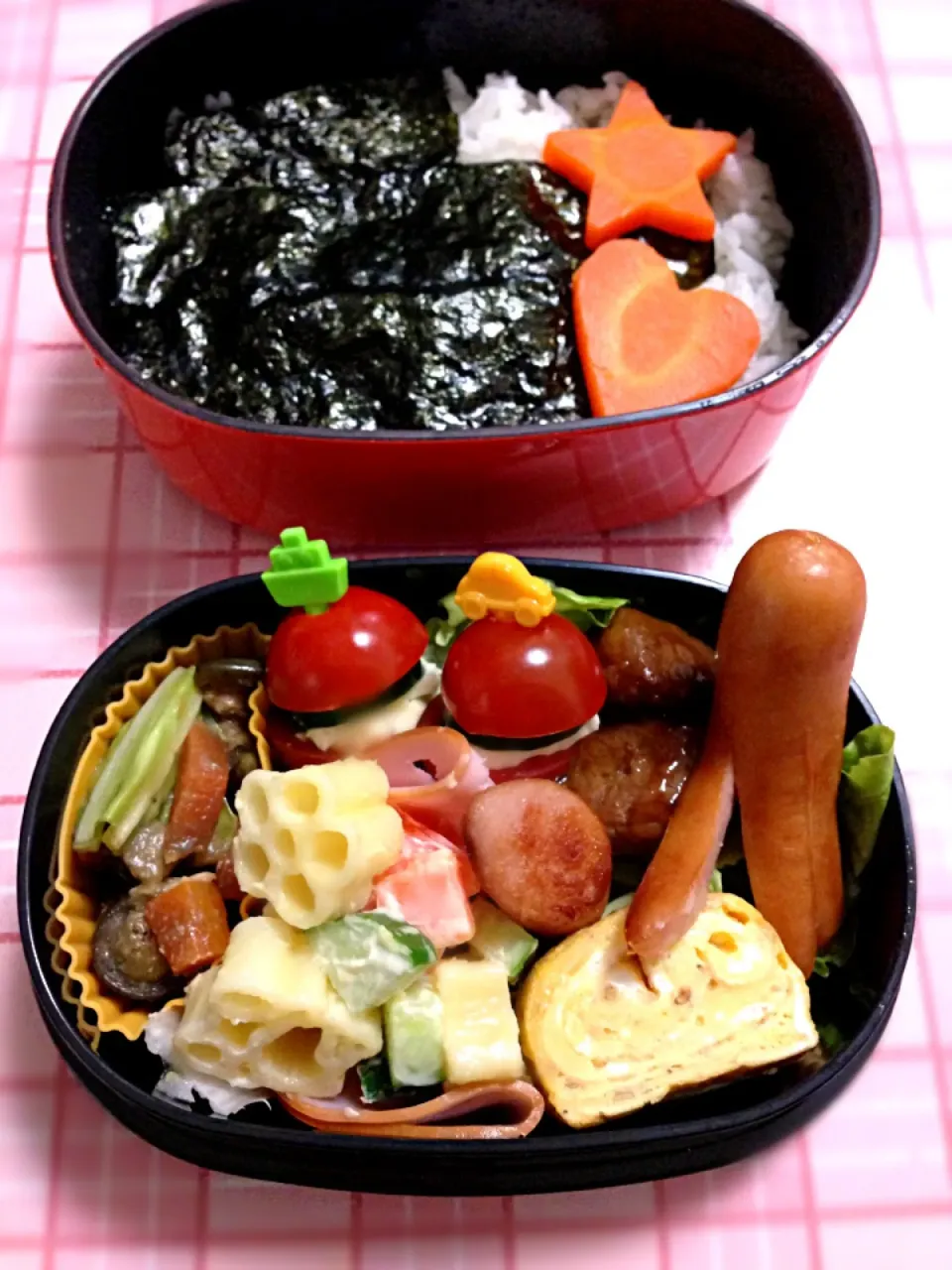 Snapdishの料理写真:親子遠足弁当（ママ用）|ぐっちさん