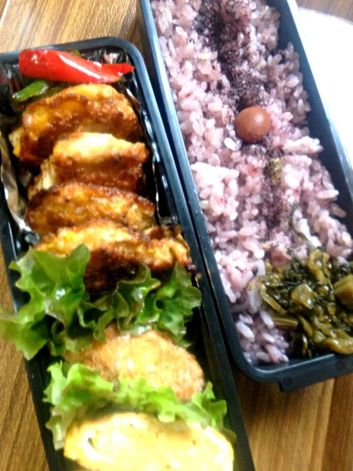 チキンピカタ弁当|いりごまさん