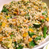 Israeli Cous Cous, Mixed Greens|Tasso Apostolopoulosさん