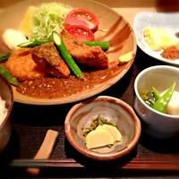 日替りランチ（鯖と大根の煮物揚げ？）|Kana Kawanoさん