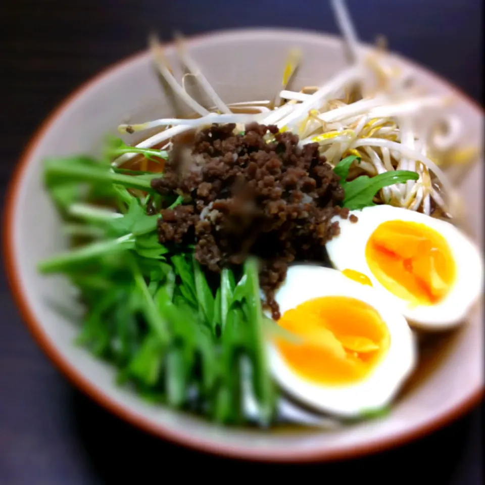 そぼろ簡単ラーメン|まさえさん