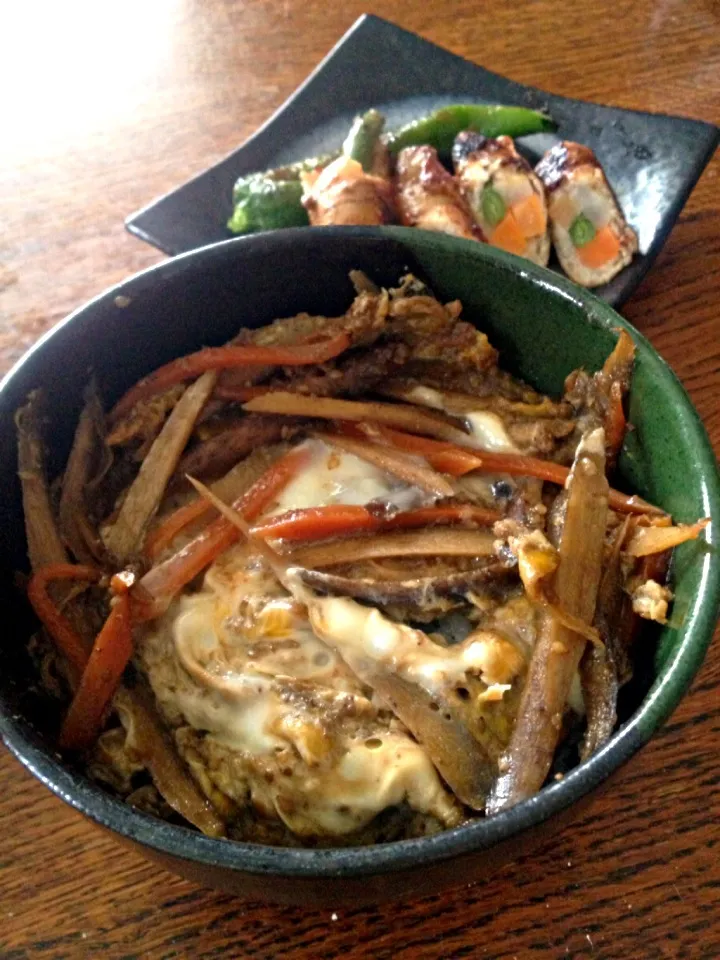 残り物で昼食|めーらさん