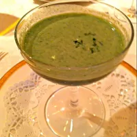 Snapdishの料理写真:Chilled spinach and soy soup|Andrea Zaggiaさん