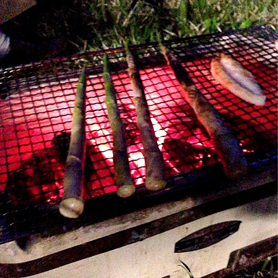 根曲がり竹の炭焼き美味い！！|wildcat山猫さん