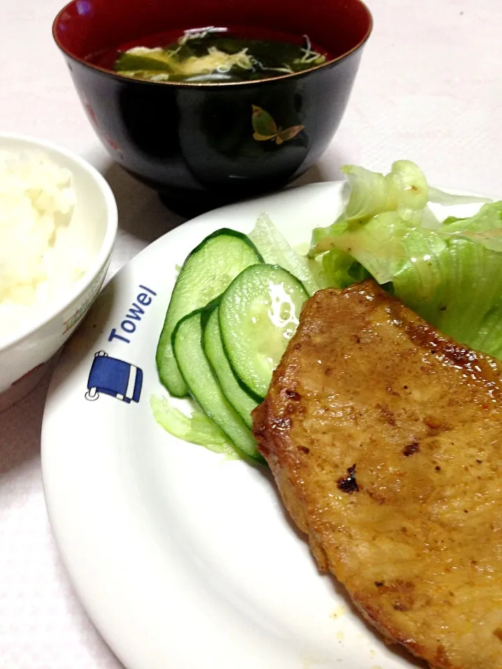 Snapdishの料理写真:豚肉の味噌焼き|MIZUHOさん