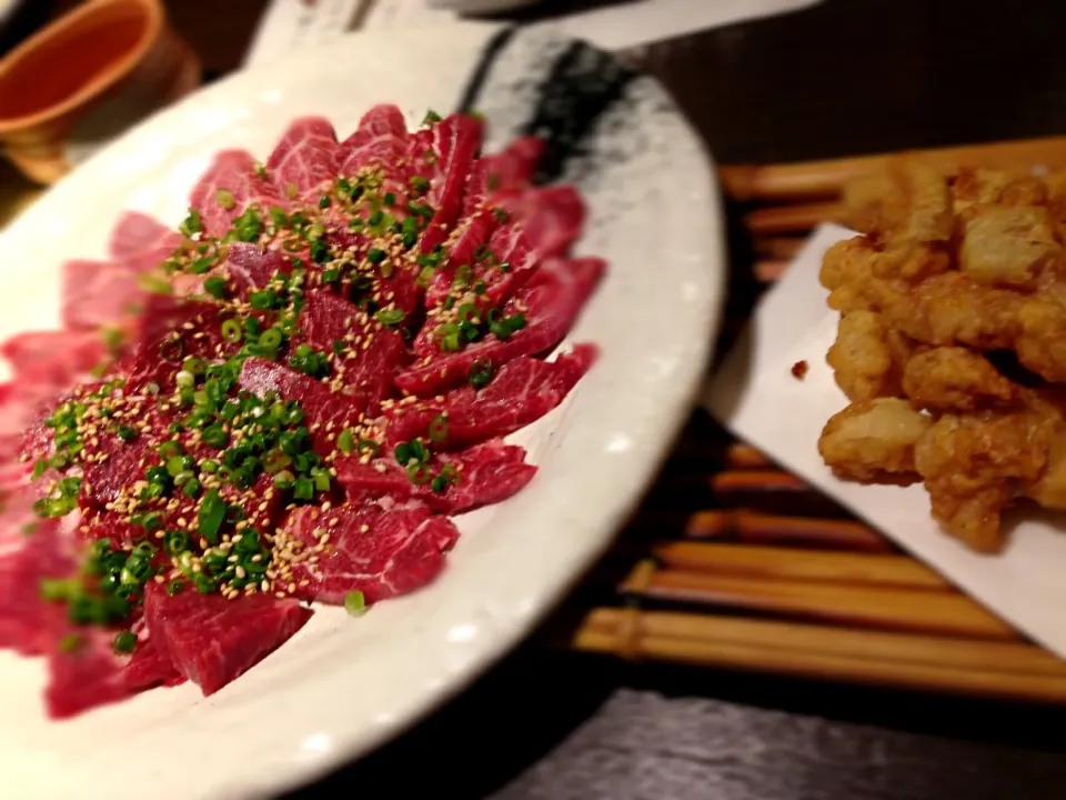 馬焼肉＆馬ホルモン唐揚げ|yossyさん