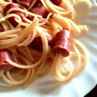 Snapdishの料理写真:Hotdog spaghetti|joandelmundo1211さん