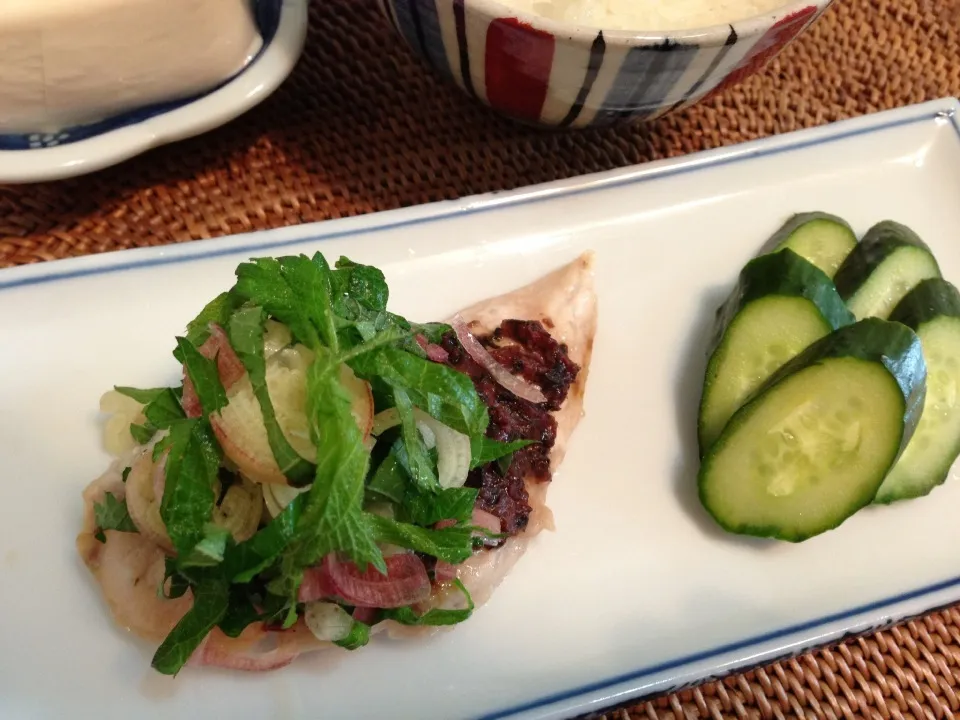 きょうの料理〜梅肉かじきの香味野菜ぞえ〜|望月 陽子さん