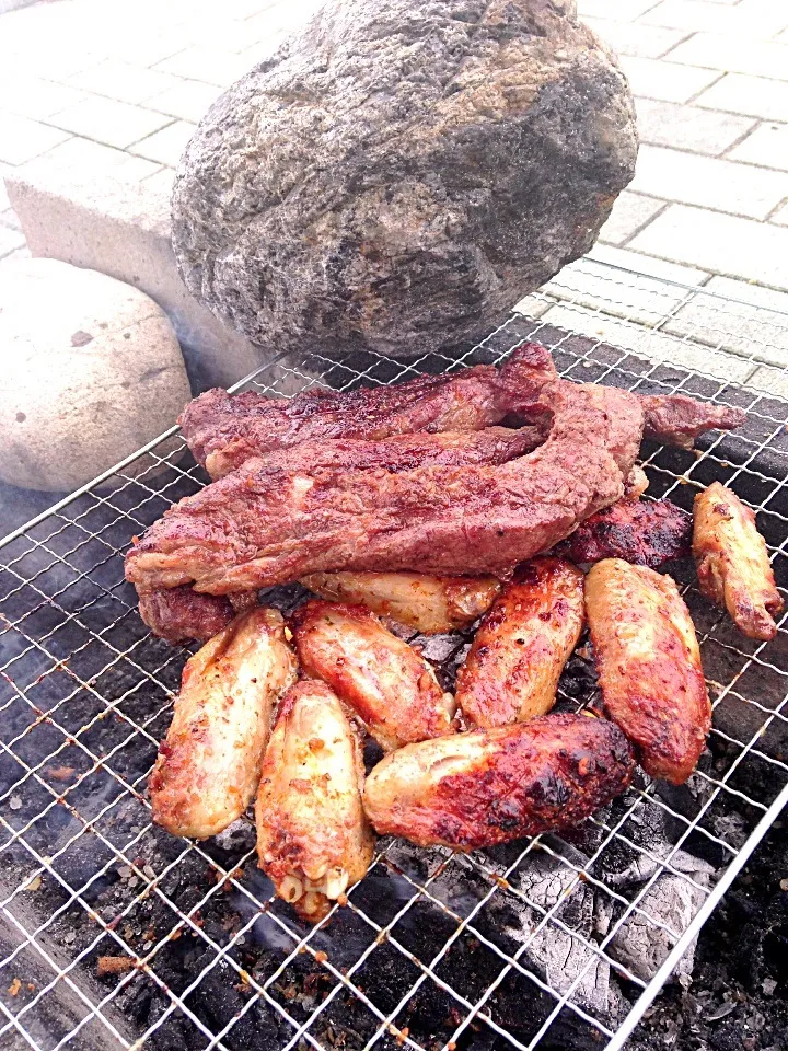 BBQ. Churrasco. ☀🍖🍻😍😃|Mine Fernandoさん