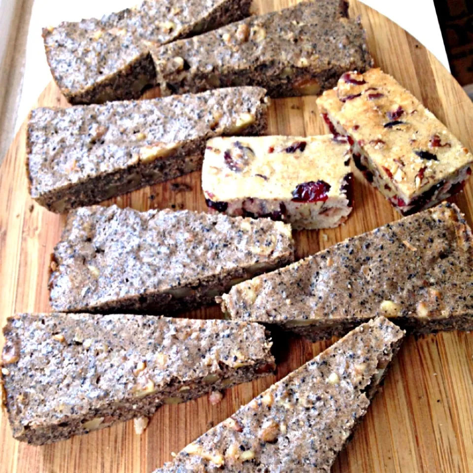 Cranberry pecan and coffee walnut biscotti|Bridgetさん