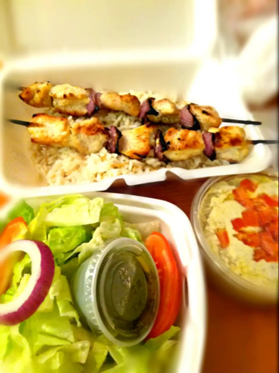 Chicken Kabob with baba ganoush and salad|Juliee ~ ジュリーさん