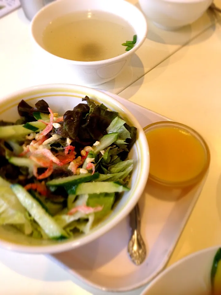 Spicy salad with mango pudding|PhUnGさん