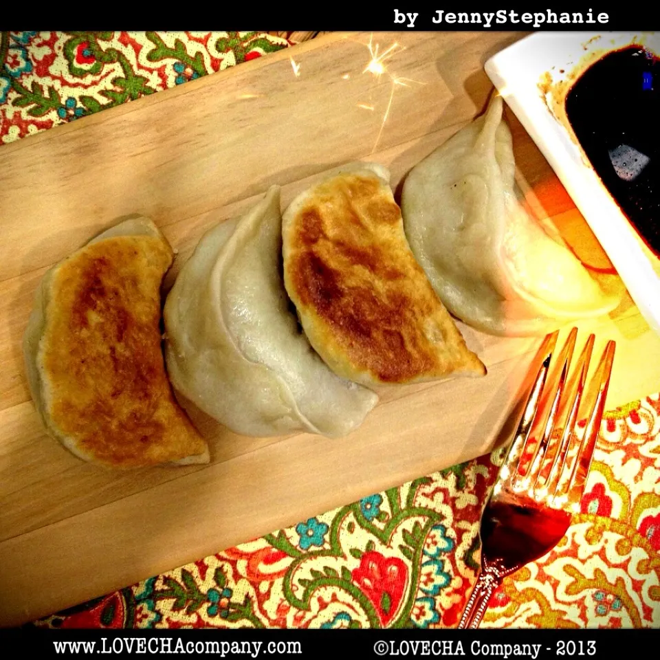 Semi homemade potsticker.|LovechaCompanyさん