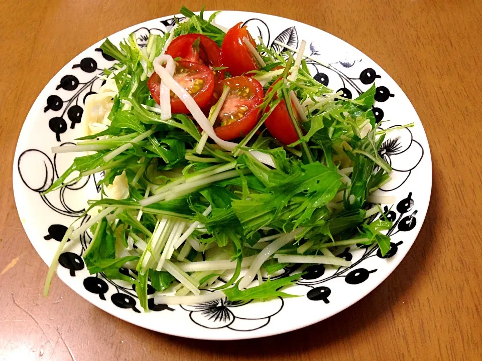 トマトと水菜のサラダうどん|Kyoko Tsuzukiさん