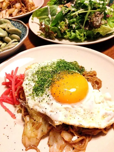 Snapdishの料理写真:〜今夜は焼きそば〜|chihoさん