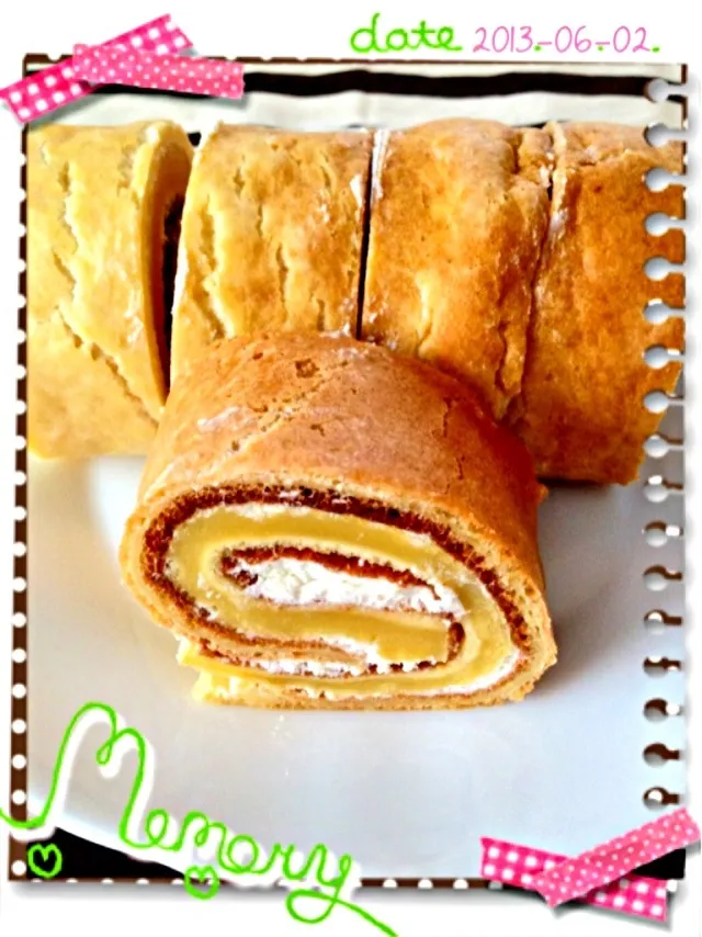 ♡Homemade Swiss Roll♡|Otoha Frühlingさん