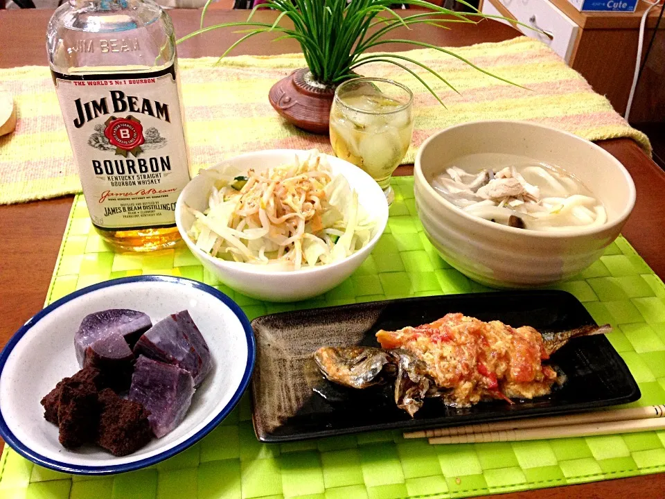 🐔鶏と茸🍄の煮込み饂飩🍜|マニラ男さん