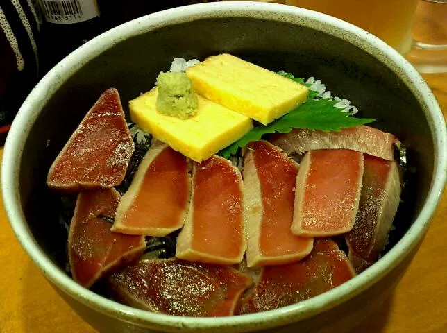 Snapdishの料理写真:塩漬け炙り中とろ丼 at どんや 宝|cima4100さん