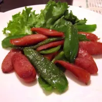 Snapdishの料理写真:Weiners & Green Peppers|Chris Postnikoffさん