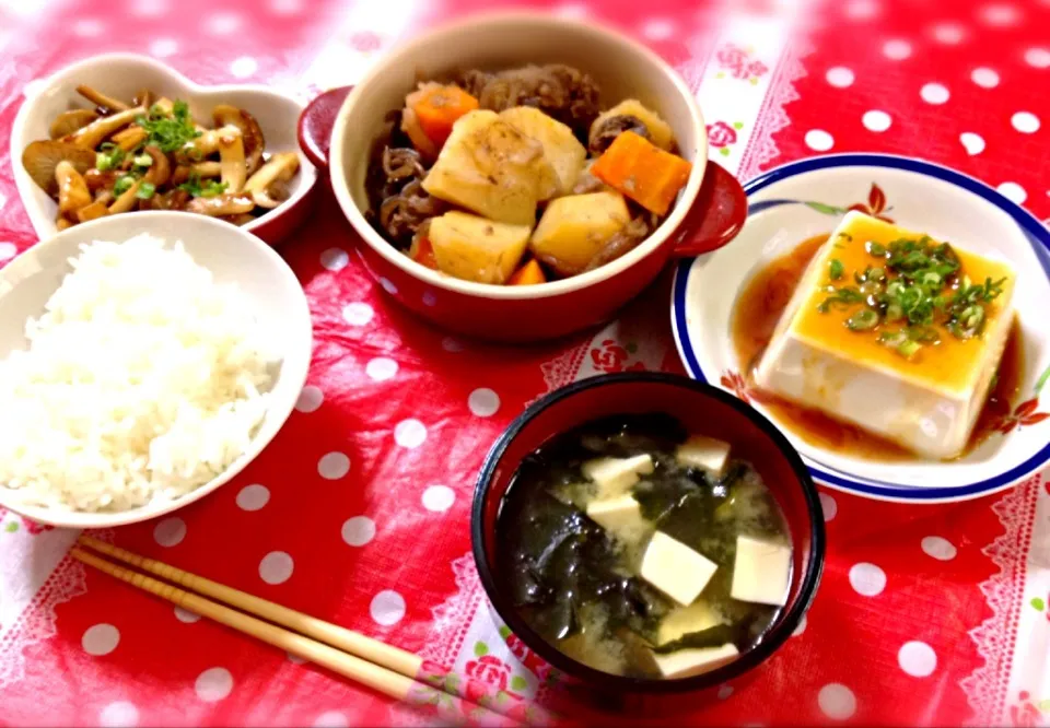 肉じゃが他。|まゆゆさん