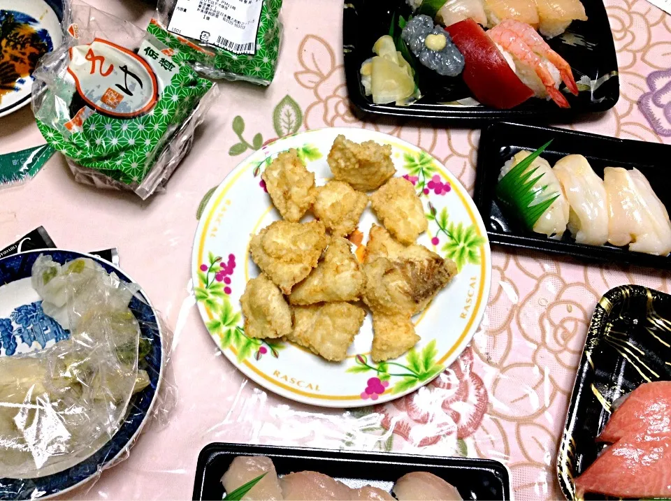 Snapdishの料理写真:ウツボとアイゴの唐揚げ|あっくんさん