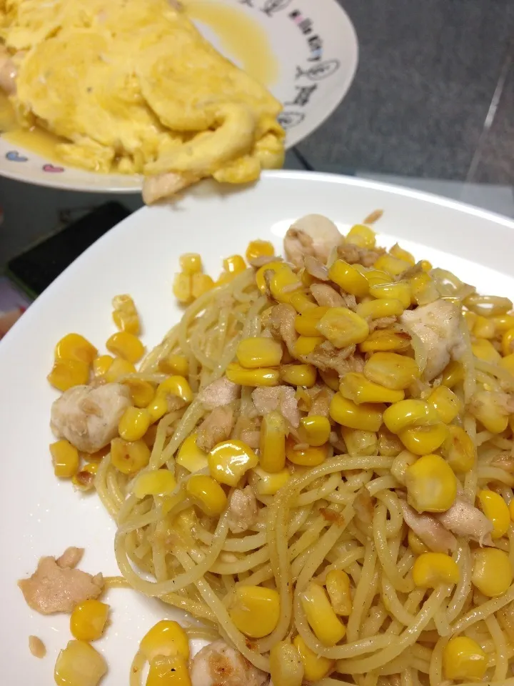 Snapdishの料理写真:和風ツナコーンパスタ|あいさん