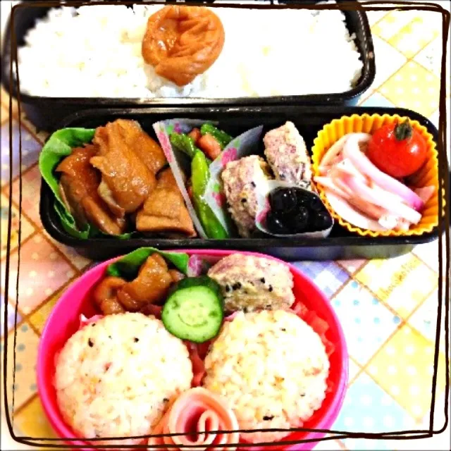 旦那サマと末っ子ᑦᑋᵃᵑ✼ のお弁当|ゆりっぺ⋆*❁さん