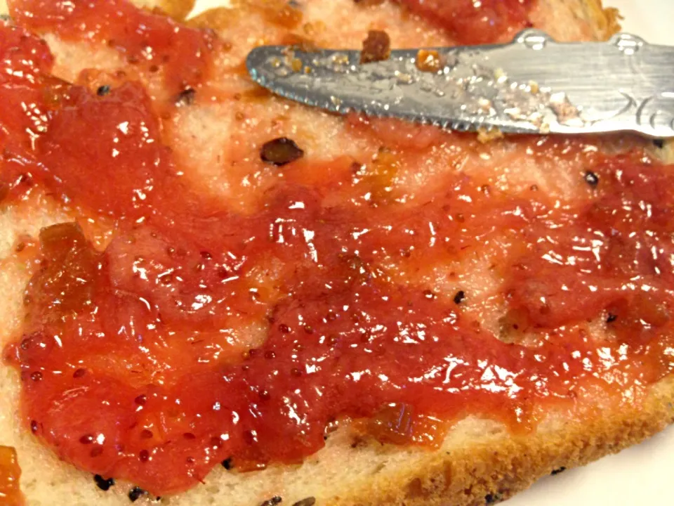 Snapdishの料理写真:Strawberry Rhubarb Jam :)|mさん