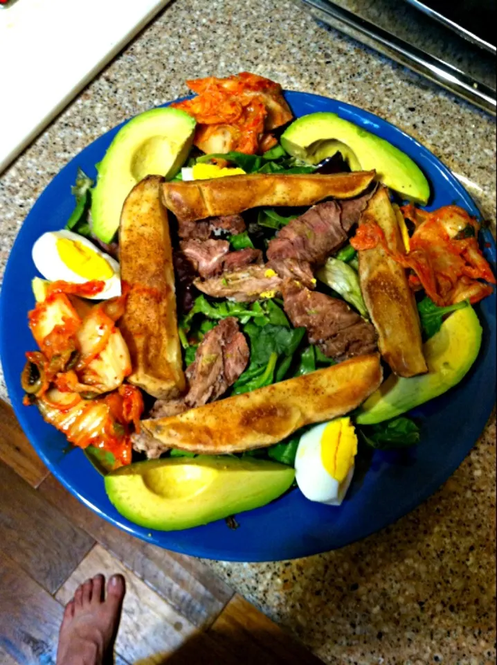 Snapdishの料理写真:Steak Salad with Kimchi|Jason Rothさん