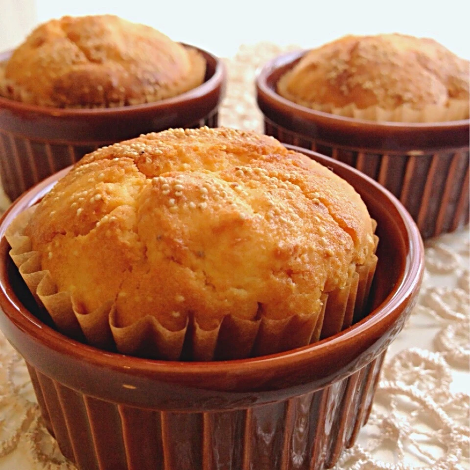 tamamesi たまちゃんのクリームチーズとポピーシードのマフィン|あきさん