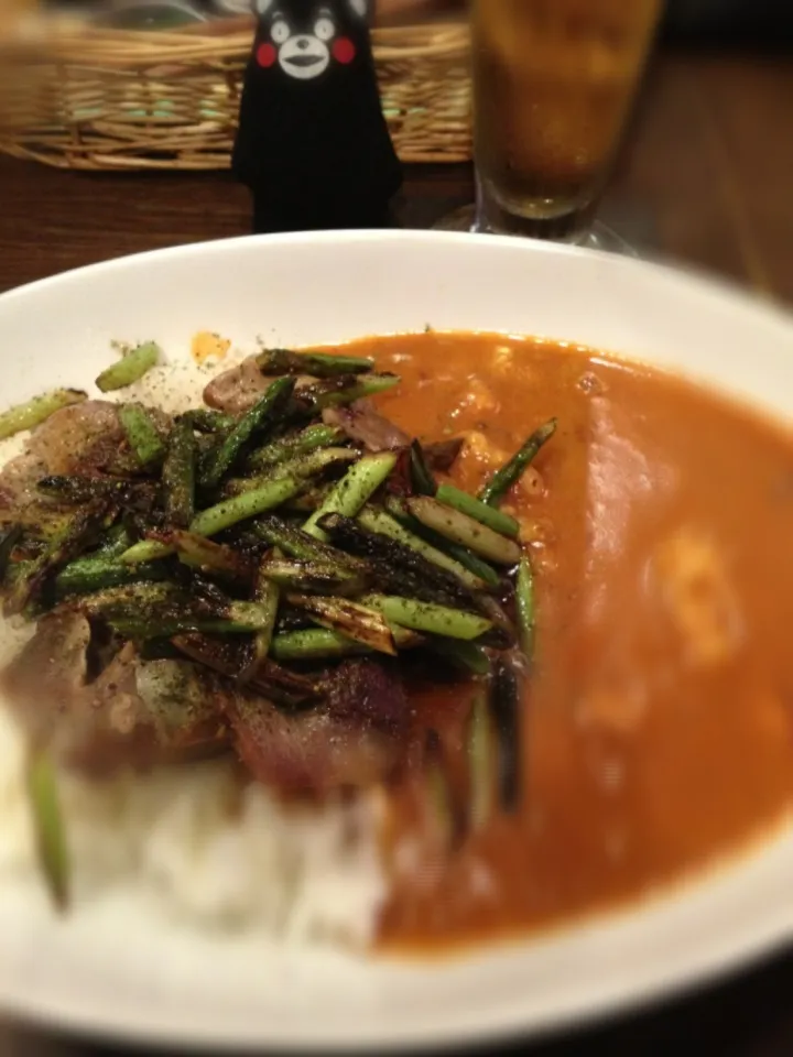 今週は、スナズリソテーとニンニクの芽カレーをイエローカレーで！(≧▽≦)2013#167|大阪カレー部長さん