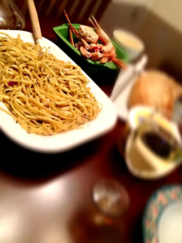 Snow Crab and Linguini|John Tompkinsさん