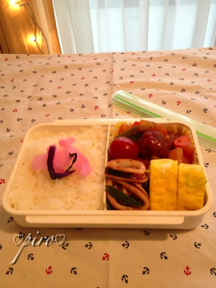 6/5男子高校生弁当 👲肉団子弁当|ピロさん