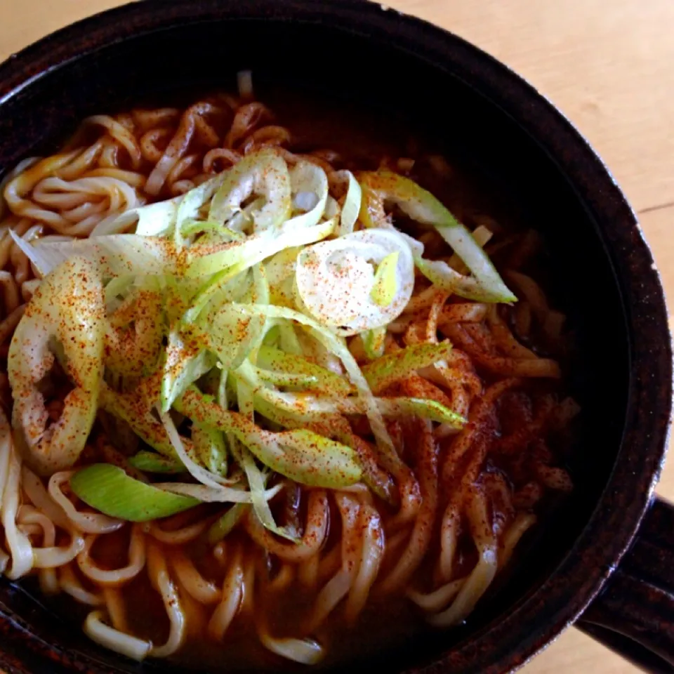 カレーの次の日はカレーうどん|らいちさん