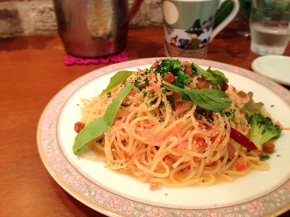 磯の香り♪静岡産桜エビとブロッコリーの南伊豆ペペロンチーノ|hirotomoさん