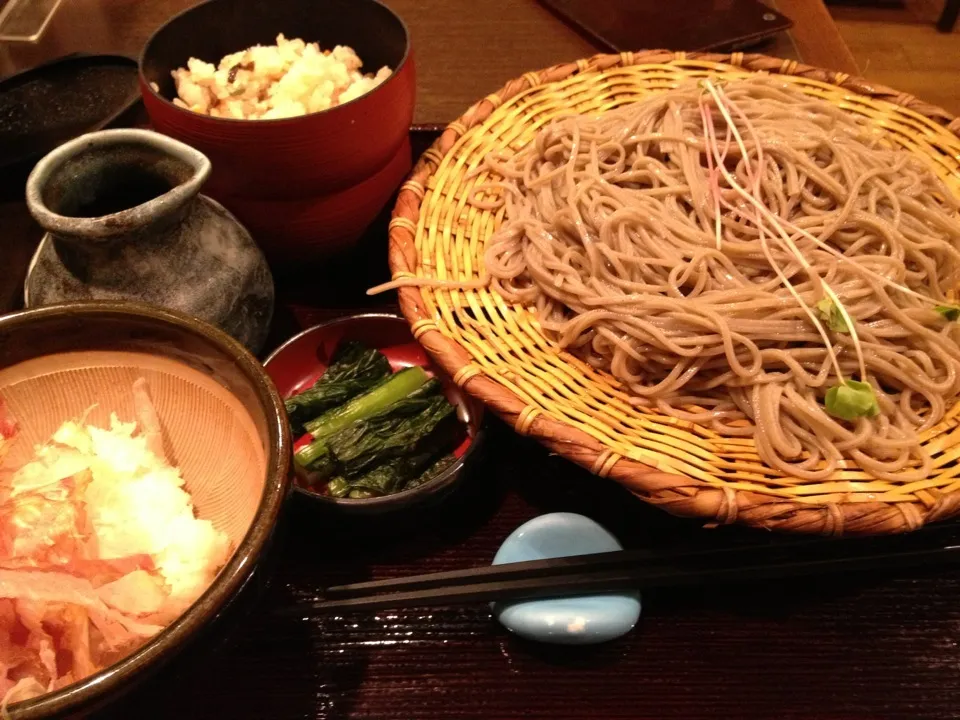 辛味おろしザル蕎麦定食|森重 仁さん