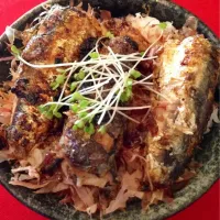 Snapdishの料理写真:オイルサーディン丼|上田能継さん