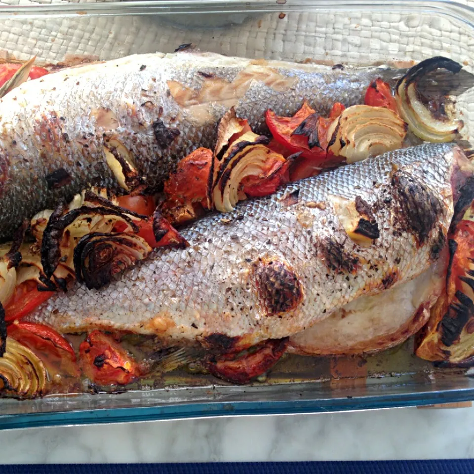 Oven baked sea bass|jm gobetさん