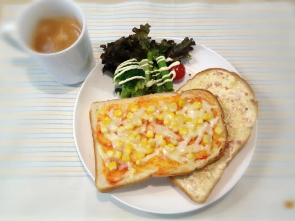 Snapdishの料理写真:6/6 朝ごぱん|うっちーさん