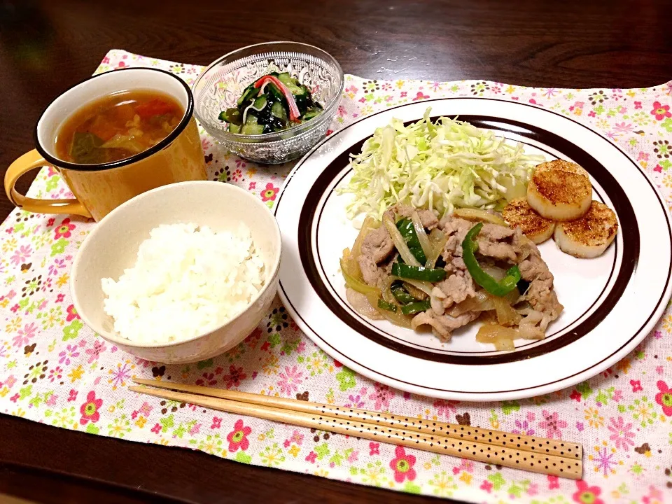 豚肉の生姜焼き定食|ユカさん