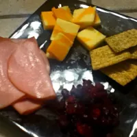 Turkey, dried fruit, cheese, dill triscuits|Morganさん