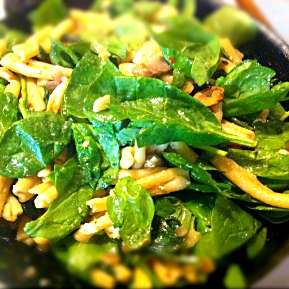 Pasta , spinach and feta cheeses|virginia frasseさん