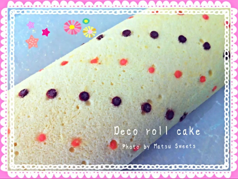 Decorative Swiss roll cake|Matsu sweetsさん