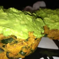 Pumpkin spinach quinoa cakes with mashed avocado frosting|stephanieさん