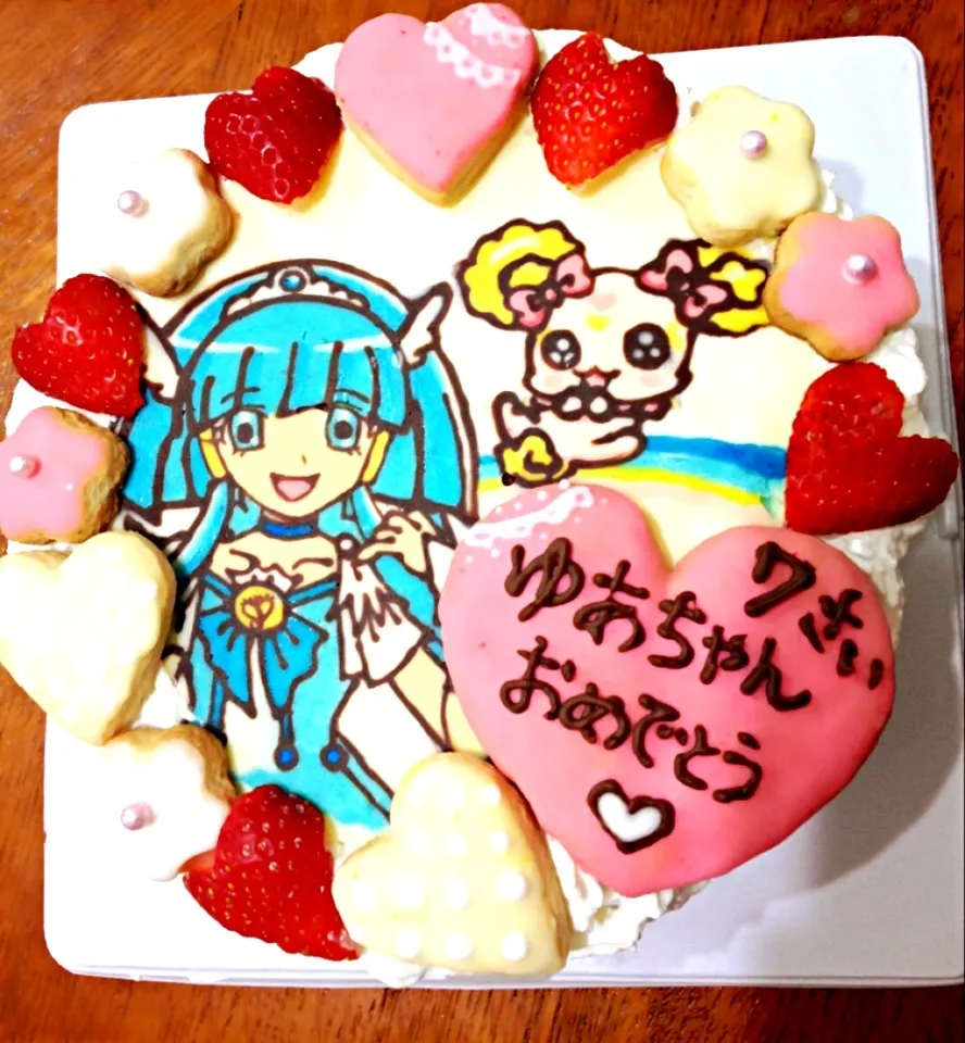 Snapdishの料理写真:プリキュアケーキ|LOVE♡SWEETSさん