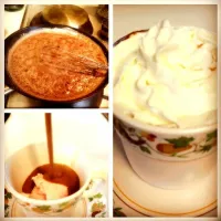 Hot cocoa affagato with peppermint ice cream!|Sarah Althoffさん