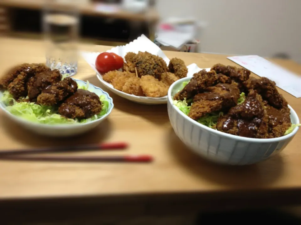 ゴマ風味のボリュミーカツ丼|あかねさん