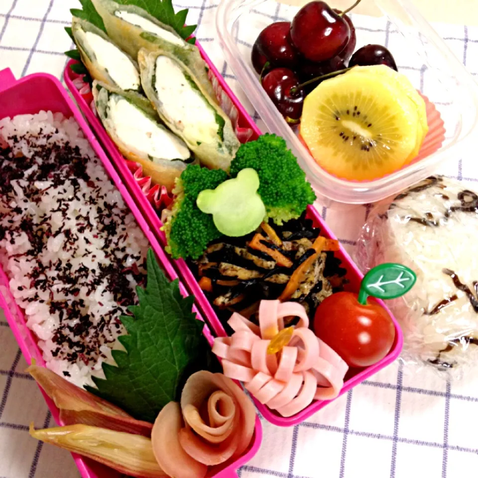 いつものお弁当🍒6/7くららさんの簡単春巻☆|麻希さん