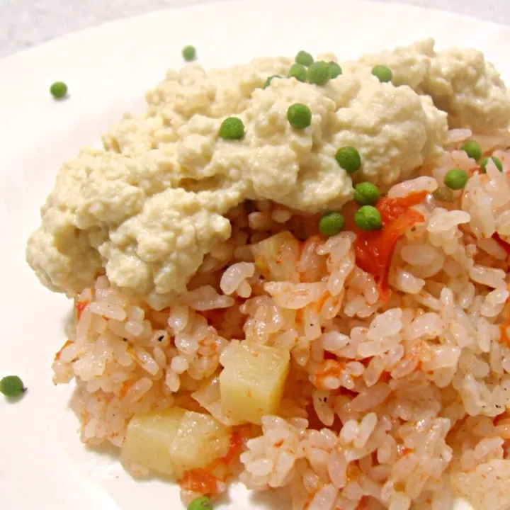 実山椒がポイント! 白味噌豆腐on the🍅トマジャガ炊込み御飯|Nao ペロンさん