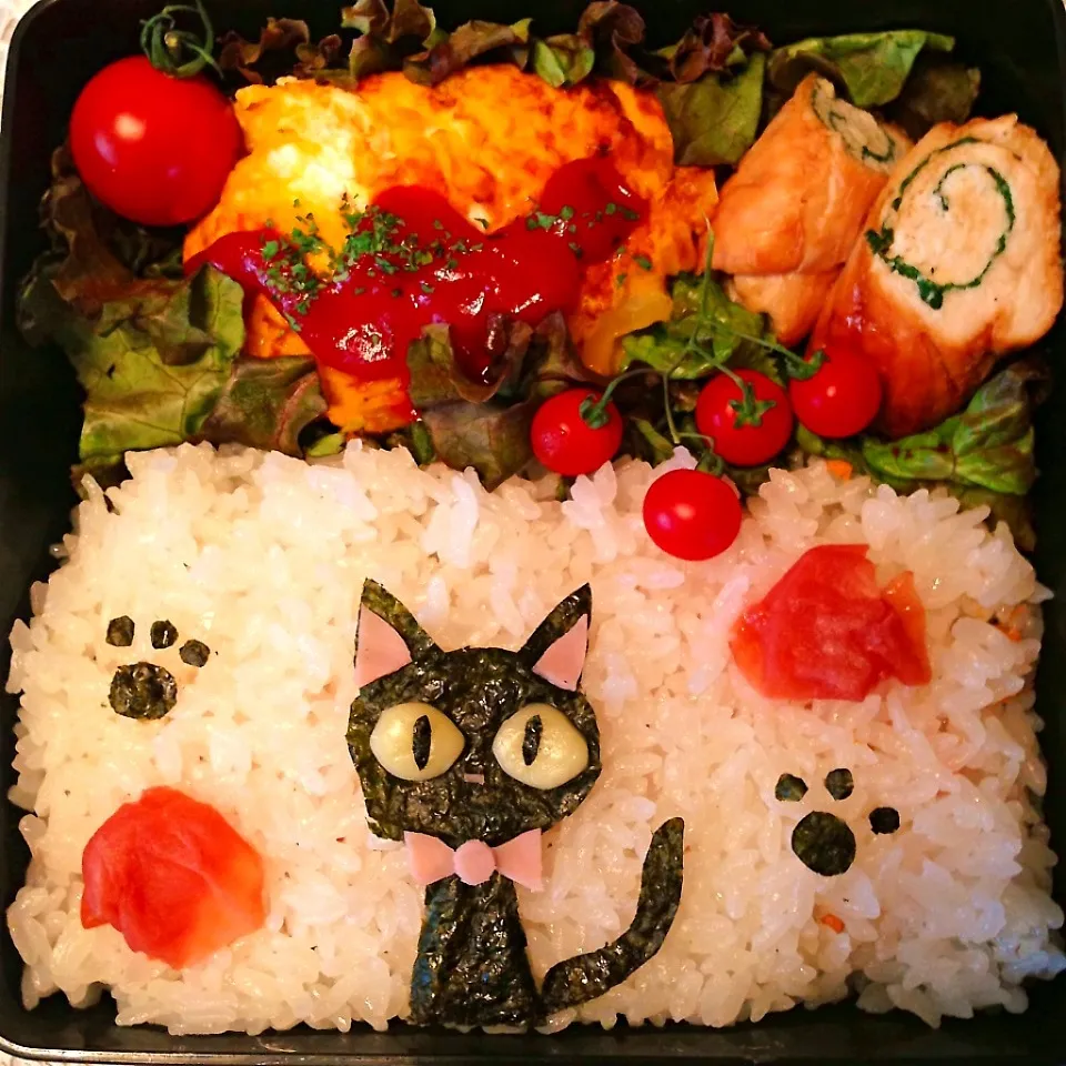 Snapdishの料理写真:魔女の宅急便ジジお弁当|かんきちさん